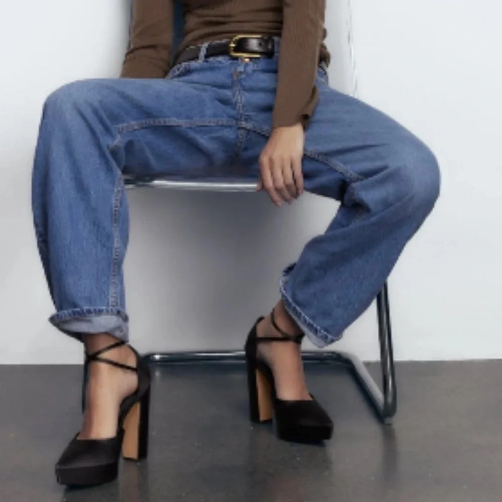 Zara Heeled Platform Shoes black - Picture 1 of 5